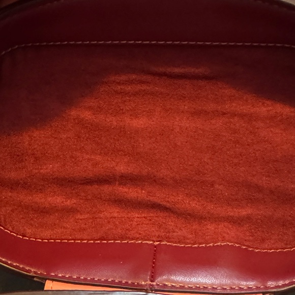 Coach Crossbody Bag in Brown and Peach only used once to a game - Picture 8 of 16